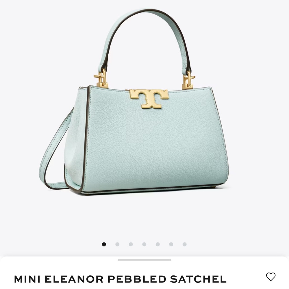 Used once TB Eleanor Pebbled Mini Satchel